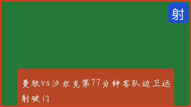曼联vs沙尔克第77分钟客队边卫远射破门